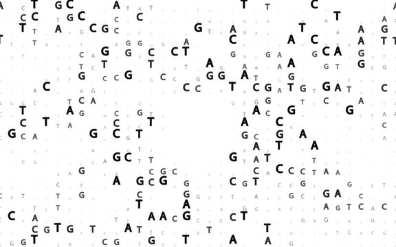 Modern Abstract DNA Genomic Sequencing Nucleotide Pattern Background