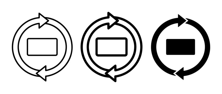 Circular Arrows Icon Set, Refresh Symbol, Reload Loop, Cycle Graphic, Repeat Button, Reset Sign, Undo Action, Loop Graphic, Refresh Symbol