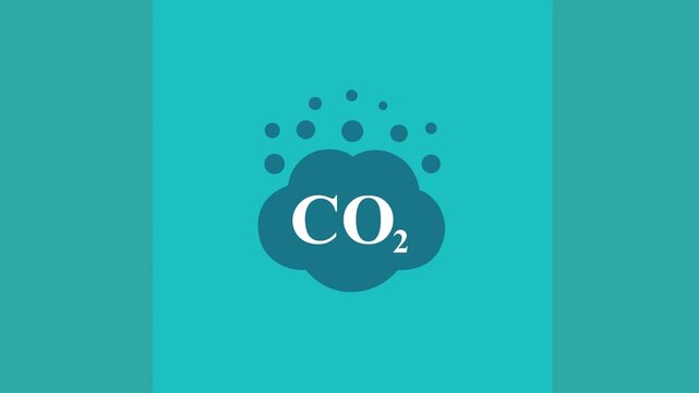 co2 emissions vector icon chine background.