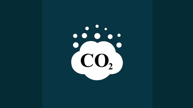 co2 emissions vector icon chine background.