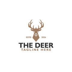 Obraz premium Deer Hunt Logo icon isolated on white background