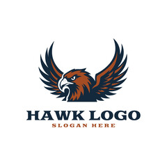 Fototapeta premium Hawk Eagle Head Bird Logo Design Concept Idea