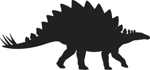 Stegosaurus dinosaur silhouette walking © Kayem