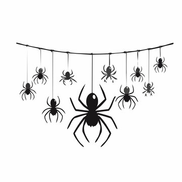 Hanging Halloween Spiders Decoration