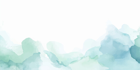 Abstract blue winter landscape with snow, ice and cloudy sky atmosphere with clear weather and soft sunlight © Md