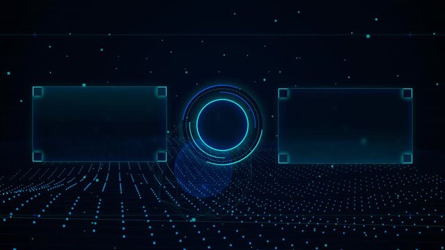 Futuristic Esports  End Screen Neon Holographic Subscribe Animation