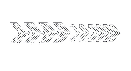 Chevron Arrow Directional Pattern Vector © mbendo