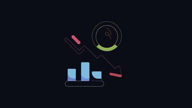  Deflation Financial Design Icon