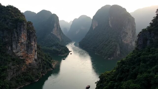 Li River landscape, picturesque scenery