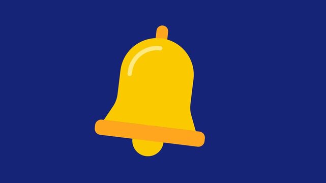 Animated notification bell ringing for alert