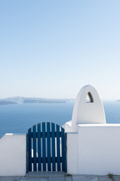 White architecture in Santorini island, Greece