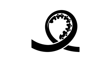 Rollercoaster loop icon represents the thrill and excitement of amusement park rides for entertainment branding and digital design projects. © Berkah