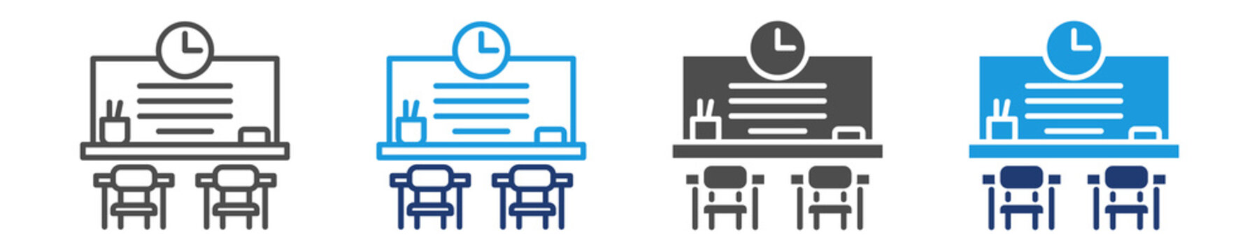 classroom multi purpose icon set