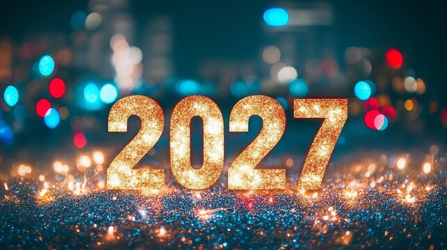 Vibrant New Year s Eve Celebration 2027, Sparkling Fireworks and Joyful Gatherings Under the Stars