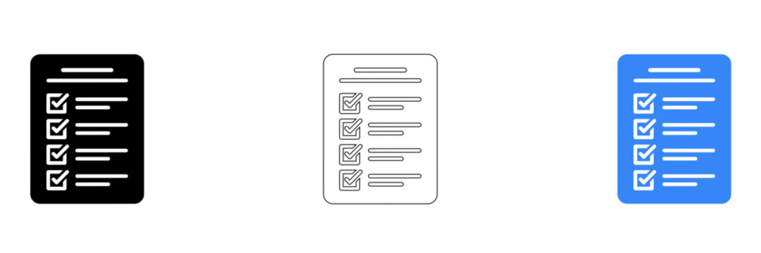 Modern checklist app mockups on phones and tablet isolated on transparent background, Vector