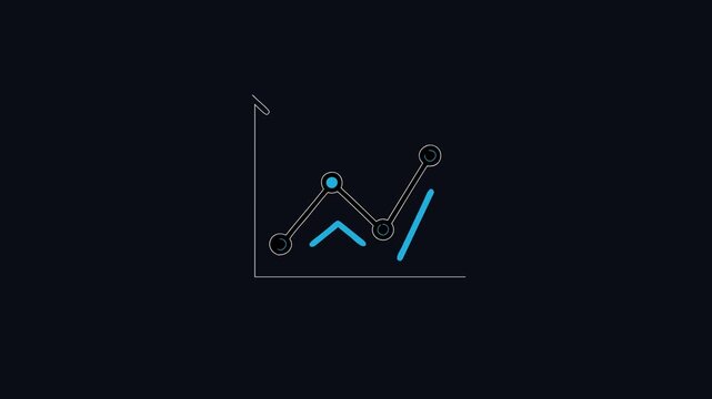  Modern Line Chart Logo Design