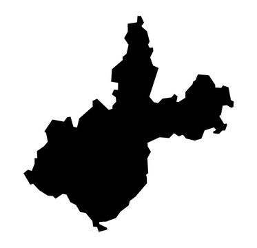 Irkutsk Oblast: Professional Solid Black Vector Map Illustration