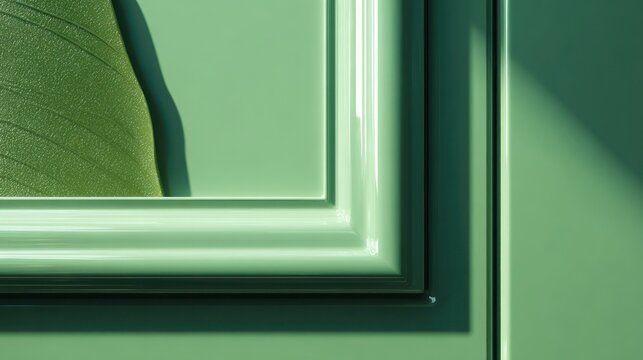 Smooth paneled surface meets textured organic shape under bright lighting