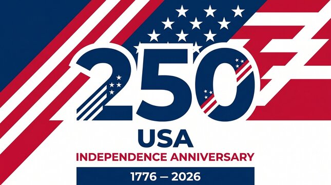 vector background for the 250 years of Independence celebration of the United States of America / USA