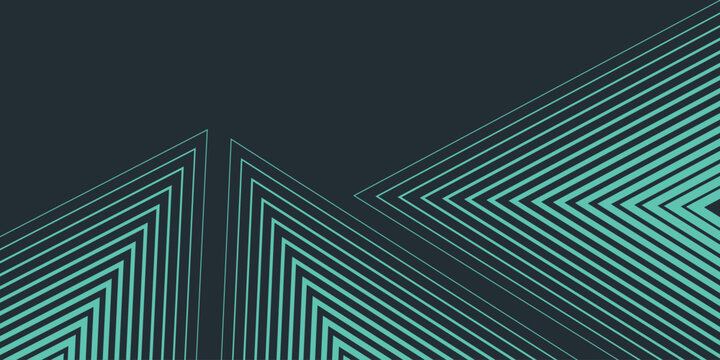 Creative abstract background with glowing neon green lines. Sporty design with elegant minimalist arrow style line elements. Trendy sports concept. Vector vol. 3