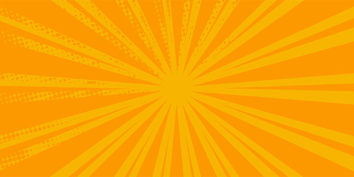 Comic book pop art strip radial backdrop
