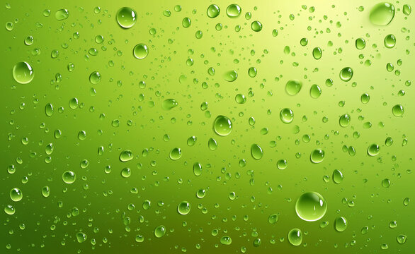 water droplets on glass, vector illustration,
