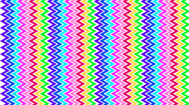 Colorful Rainbow Chevron Zigzag Seamless Pattern Background, Vibrant Geometric Stripes Design