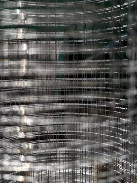 pattern old metal lattice fence
