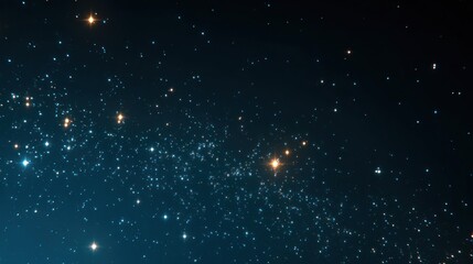 Fototapeta premium Countless bright celestial bodies shimmer across the deep expanse of the night cosmos