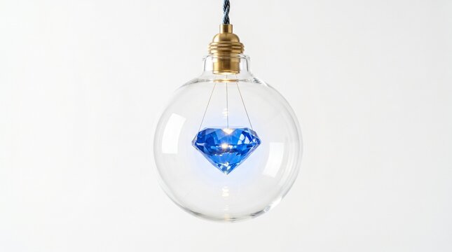 light bulb on a white background