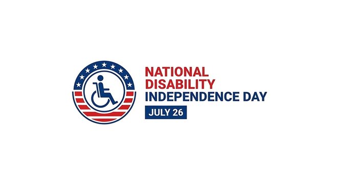 National disability independence day july 26th awareness graphic