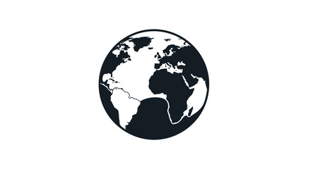 Fototapeta premium Stylized Globe Icon