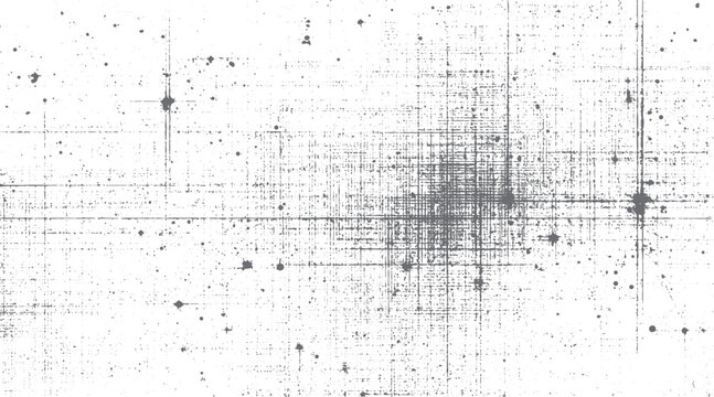 Grayscale distressed grunge texture with scattered dots and intersecting lines background abstract