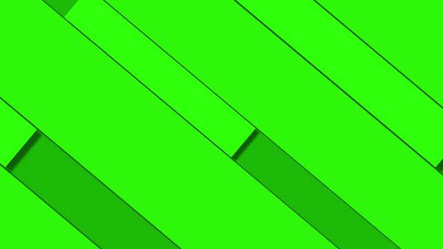 Modern diagonal stripes of two shades of green with shadows for ecological layouts. 
