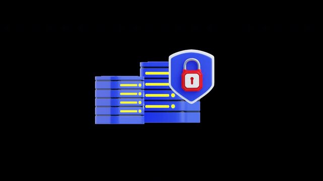 3D Animation of Secure Server Database Protection