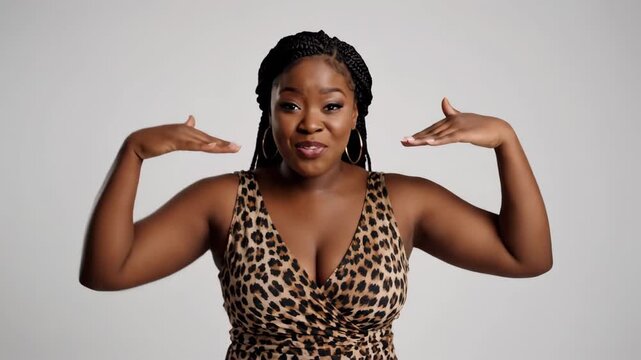 African women show off their action material, confident black women show off their muscles