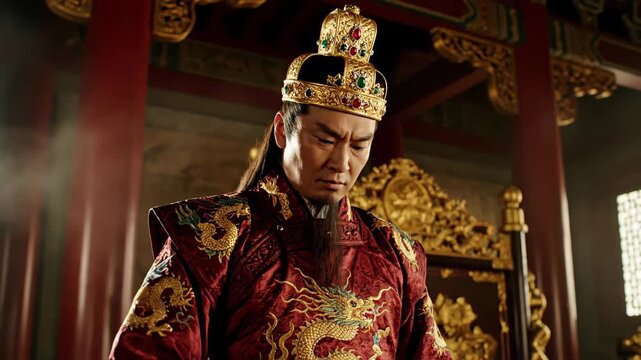 Ancient emperors stand in palaces in dragon robes, and the Imperial Palace discusses