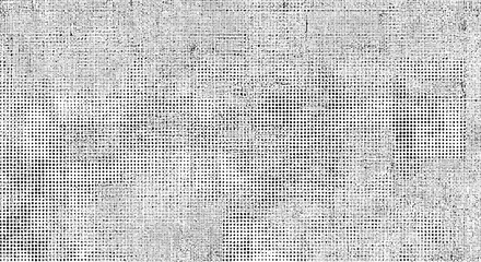 Distressed halftone screen print texture with rough ink splatter and vintage aesthetic © plustration
