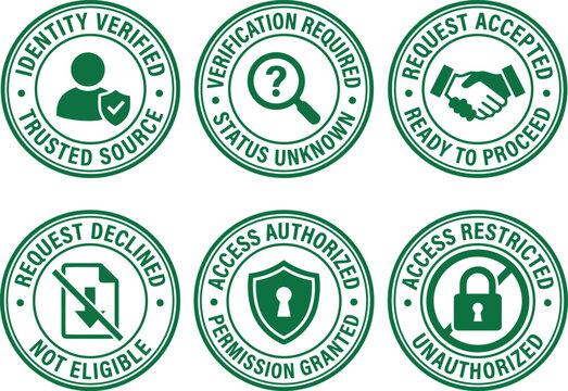 Identity verified trusted source verification required status unknown request accepted stamps.