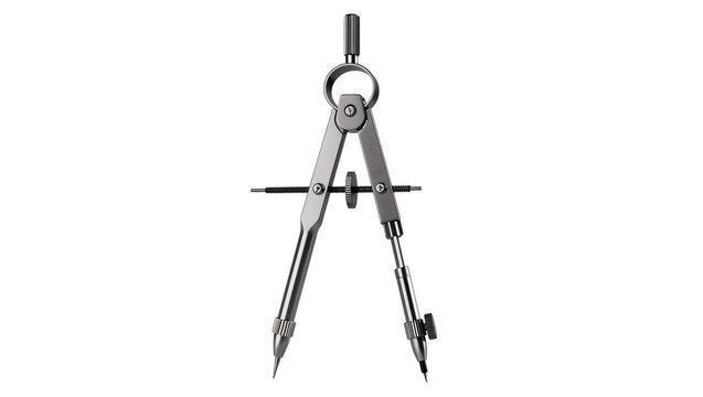 Metal Drawing Compass Tool with Adjustable Screw