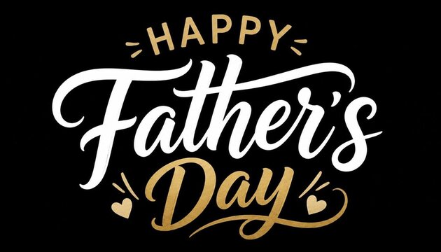 Happy father day typography design celebration greeting for dad parent's day and family appreciation