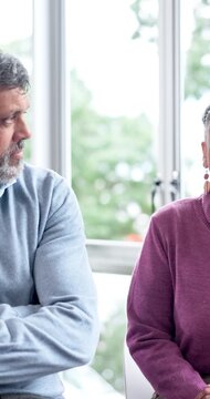 Team, talk and support group in office with psychology, business and coworker mediation for advice. Mature people, workplace intervention and chat in therapy with counseling, help or problem solving.