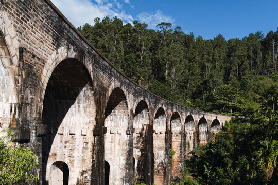 Historical Nine Arches railway bridge in Ella Sri Lanka
