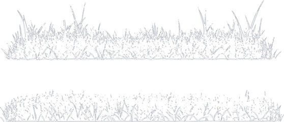 Set of two patches of green grass © Asad