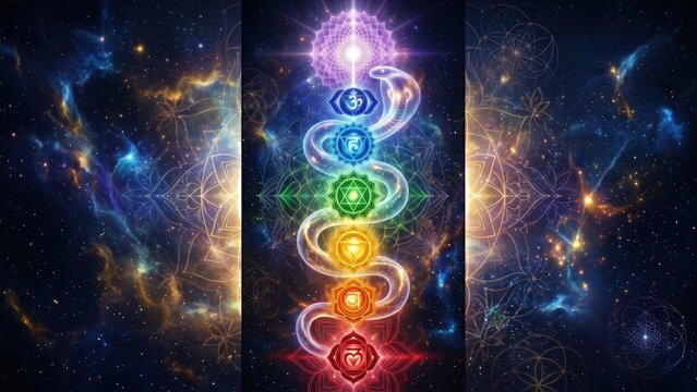 Kundalini Rising Energy &ndash; Sacred Serpent Spiritual Concept