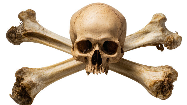 Human Skull and Crossbones Symbol