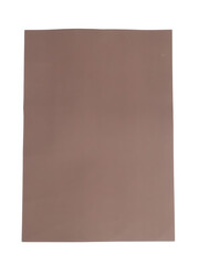 Naklejka premium A single piece of blank brown paper isolated on white background png