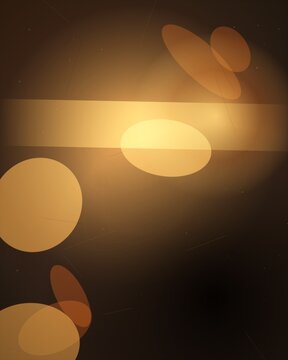 Partial solar eclipse with moon and sun silhouettes