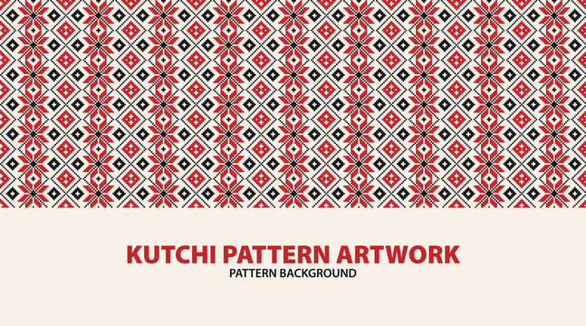 kutch bandhani pattern, Kutch embroidery pattern, suitable for home decor and textile design pattern