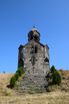 Haghpat Monastery medieval stone church Lori Armenia blue sky